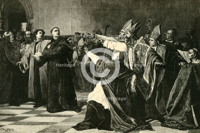 'Luther at the Diet of Worms', 1521, (1890).   Creator: Unknown.