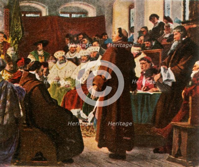 Luther at the Diet of Worms, 1521, (1936). Creator: Unknown.