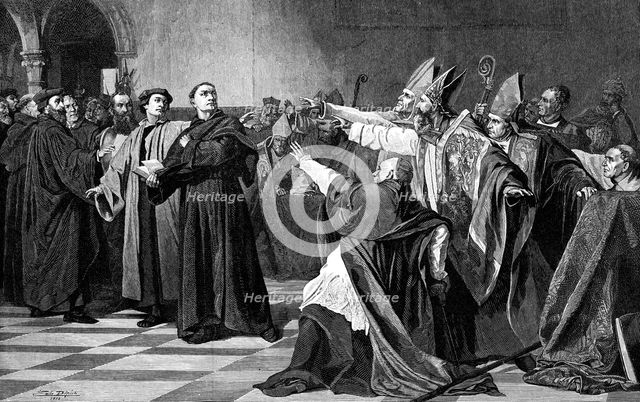 'Luther at the Diet of Worms', 1882. Artist: Unknown