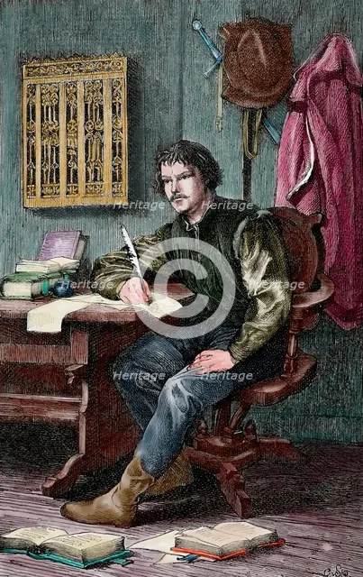 Luther in Warburg Castle, 1882.  Creator: G Spangerberg.