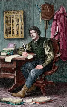 Luther in Warburg Castle, 1882. Creator: G Spangerberg