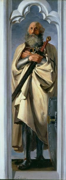 Luther (Luder) von Braunschweig, Grand Master of the Teutonic Knights, 1846. Creator: Menzel, Adolph Friedrich, von (1815-1905)