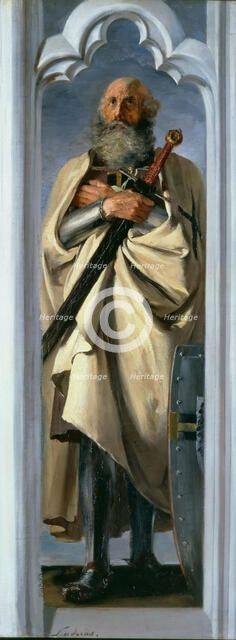 Luther (Luder) von Braunschweig, Grand Master of the Teutonic Knights, 1846. Creator: Menzel, Adolph Friedrich, von (1815-1905).