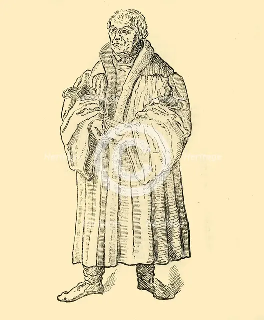 'Luther Preaching', c1500-1520, (1890).   Creator: Unknown.