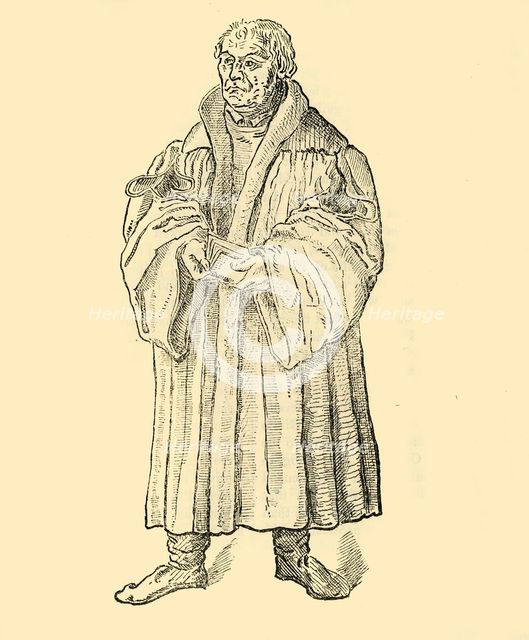 'Luther Preaching', c1500-1520, (1890).   Creator: Unknown.
