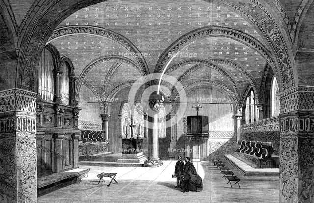 Luther's chapel at Wartburg Castle, 1862. Creator: Unknown.