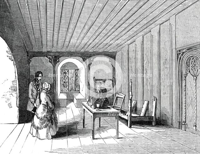 Luther's Bed-room, in the Citadel of Coburg, 1845. Creator: Unknown.