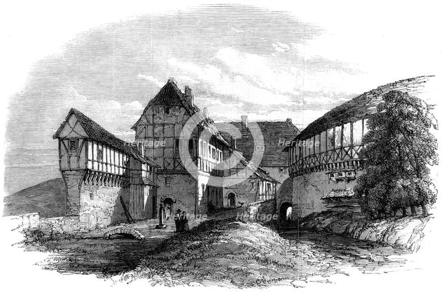 Luther's house at Wartburg Castle, Eisenach, Germany, 1862. Artist: Unknown