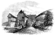 Luther's house at Wartburg - from a sketch by our special artist, 1862. Creator: Unknown