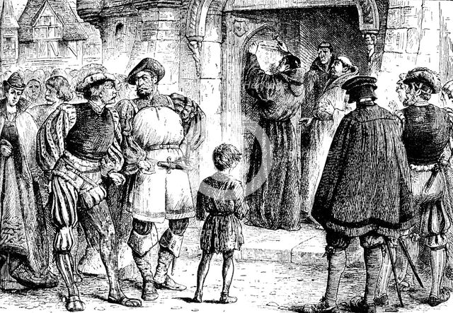 Luther's Protest, 1517, (1909). Artist: Unknown
