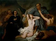 Luther: Subject Taken from a "Dream of Hell" by Quevedo, 1858. Creator: Francisco Sans y Cabot