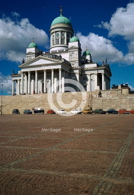 Lutheran Cathedral in Helsinki, 19th century. Artist: Unknown