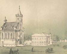 Lutheran Church and Offices, 1871. Creators: M Kolosov, J Rogulin
