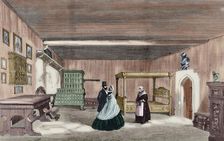 Luther's room in Wartburg Castle, near Eisenach, Germany, 1862. Creator: Unknown