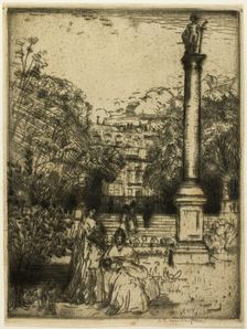 Luxembourg Column, Paris, 1900. Creator: Donald Shaw MacLaughlan