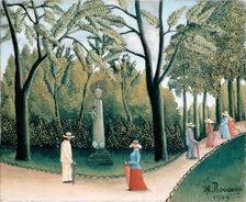 Luxembourg Gardens. Monument to Chopin, 1909. Creator: Henri Rousseau
