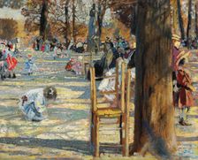 Luxembourg Gardens in spring, 1910