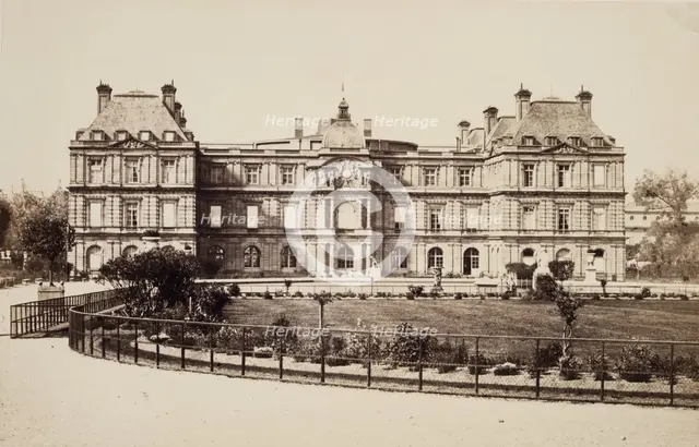 Luxembourg Palace, Paris, between 1860 and 1870. Creator: Edouard Baldus.
