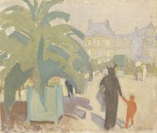 Luxembourg Park, 1913. Creator: Oskari Paatela