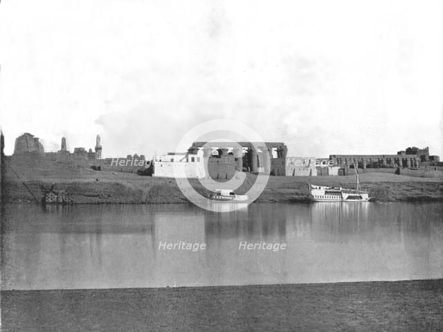 Luxor from the Nile, Egypt, 1895.  Creator: W & S Ltd.