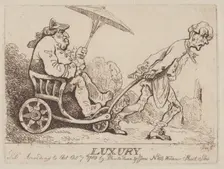 Luxury, October 7, 1780., October 7, 1780. Creator: Thomas Rowlandson