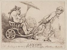 Luxury, October 7, 1780., October 7, 1780. Creator: Thomas Rowlandson