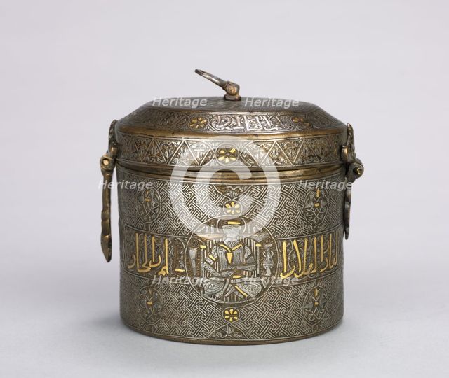 Luxury Inlaid Container, c. 1250-1350. Creator: Unknown.