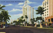 Luxurious hotels, Miami Beach, Florida, USA, 1946