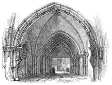 Lübeck: porch of the Cathedral, 1864. Creator: Unknown