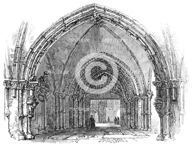 Lübeck: porch of the Cathedral, 1864. Creator: Unknown.