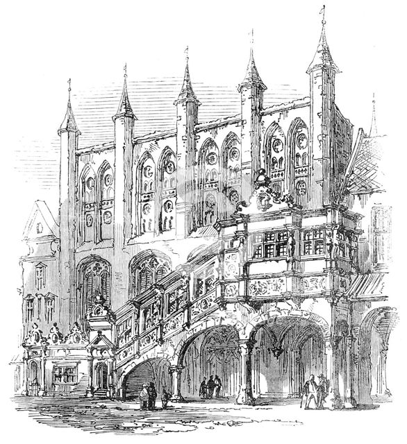Lübeck: the Rath-Haus, 1864. Creator: Unknown.