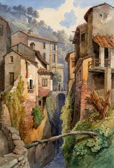 Lucca, Tuscany, Italy, 1850(?).Artist: Gustavo Witting