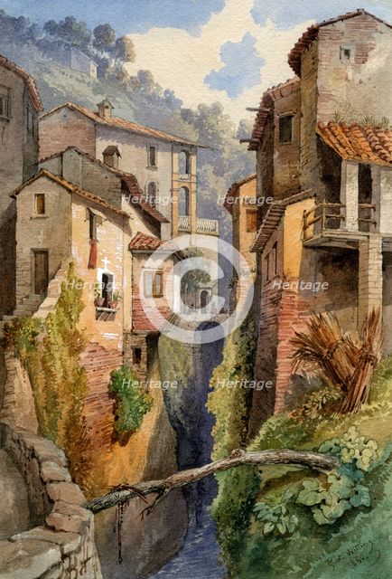 Lucca, Tuscany, Italy, 1850(?).Artist: Gustavo Witting