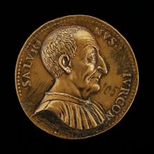 Luca Salvioni, died 1536, Paduan Jurist [obverse]. Creator: Giovanni da Cavino