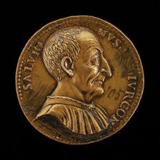 Luca Salvioni, died 1536, Paduan Jurist [obverse]. Creator: Giovanni da Cavino