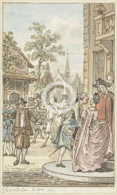 Lucas and Clarisse, 1769. Creator: Reinier Vinkeles.