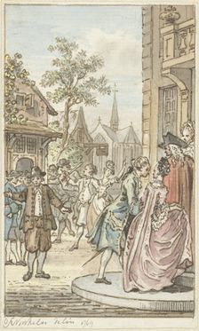 Lucas and Clarisse, 1769. Creator: Reinier Vinkeles