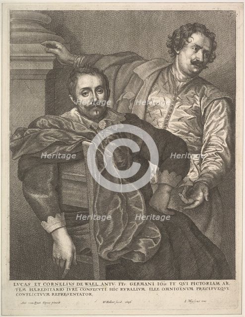 Lucas and Cornelius van Wael, 1646. Creator: Wenceslaus Hollar.