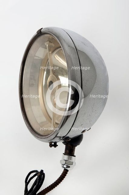 Lucas bi-flex long range electric headlamp circa 1928. Creator: Unknown.