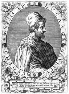 Lucas Gaurico, Italian astronomer, astrologer and mathematician, 16th century. Creator: Theodor de Bry