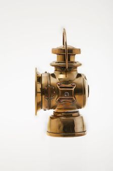 Lucas oil lamp from 1903 De Dion Bouton. Creator: Unknown