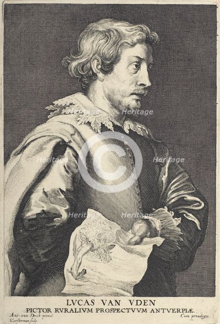 Lucas van Uden. From Icones principum virorum ('The Iconography'),  after 1645. Creator: Lucas Vorsterman.
