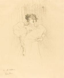 Luce Myres Full Face (Luce Myrès, de face), 1895. Creator: Henri de Toulouse-Lautrec