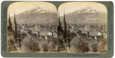 Lucerne and Mount Pilatus, Switzerland, 1903.Artist: Underwood & Underwood
