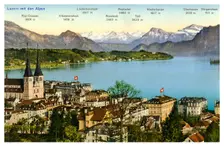 Lucerne and the Alps, Switzerland, 20th century