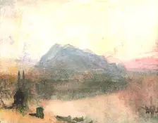 Lucerne and the Righi: Early Dawn c1840s, (c1900). Creator: Unknown