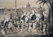 Lucknow, the principal street, from Voyages in India 1859. Creator: A. Soltykoff (19th century)