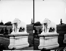 Lucknow elephant statue, Windsor Castle, Berkshire, 1870-1900. Artist: York & Son