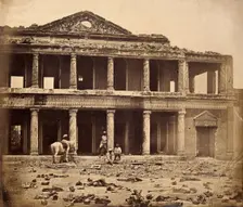 Lucknow, India: the Secundra Bagh interior showing damage done during the Indian Rebellion..., c1858 Creator: Felice Beato