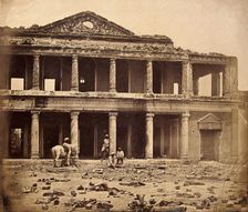 Lucknow, India: the Secundra Bagh interior showing damage done during the Indian Rebellion..., c1858 Creator: Felice Beato